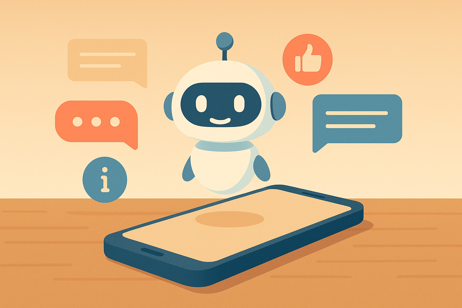 Mobil med liten ai hjelper-robot