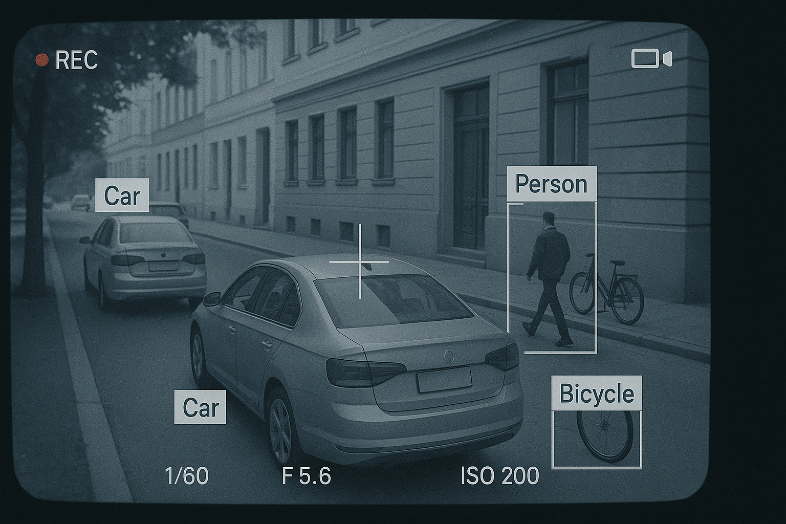Kameraoverlegg som gjenkjenner objekter