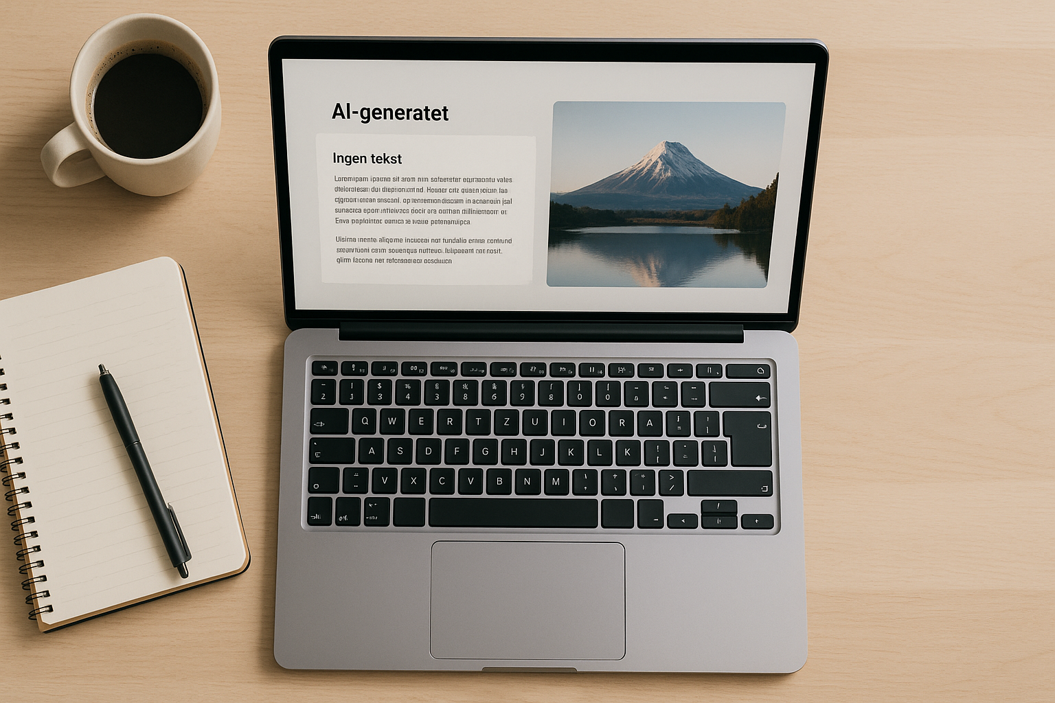 Generativt verktøy som lager tekst og bilder